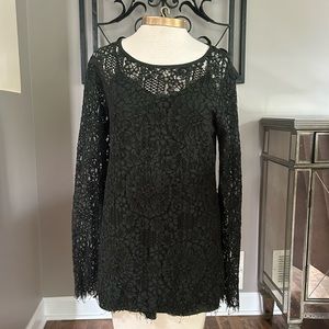 Two piece lace top with cami